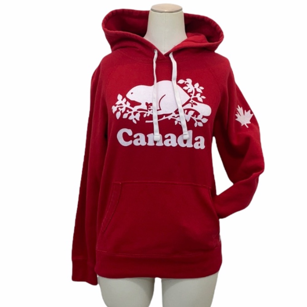 ROOTS Red Canada Hoodie